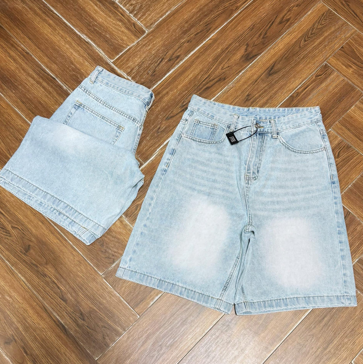 Medium Wash Vintage Denim Shorts