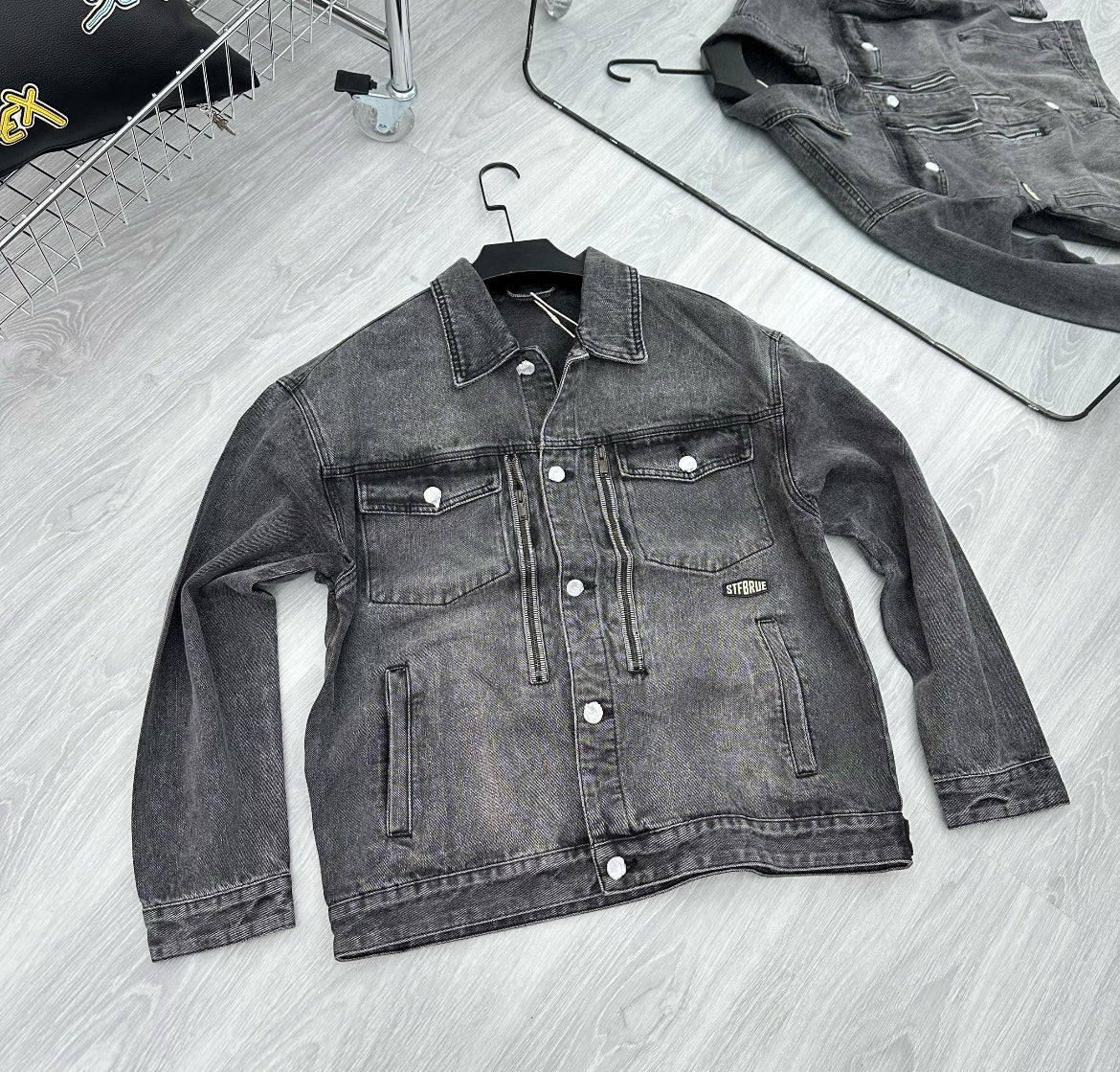Steel Fade Washed Denim Jacket