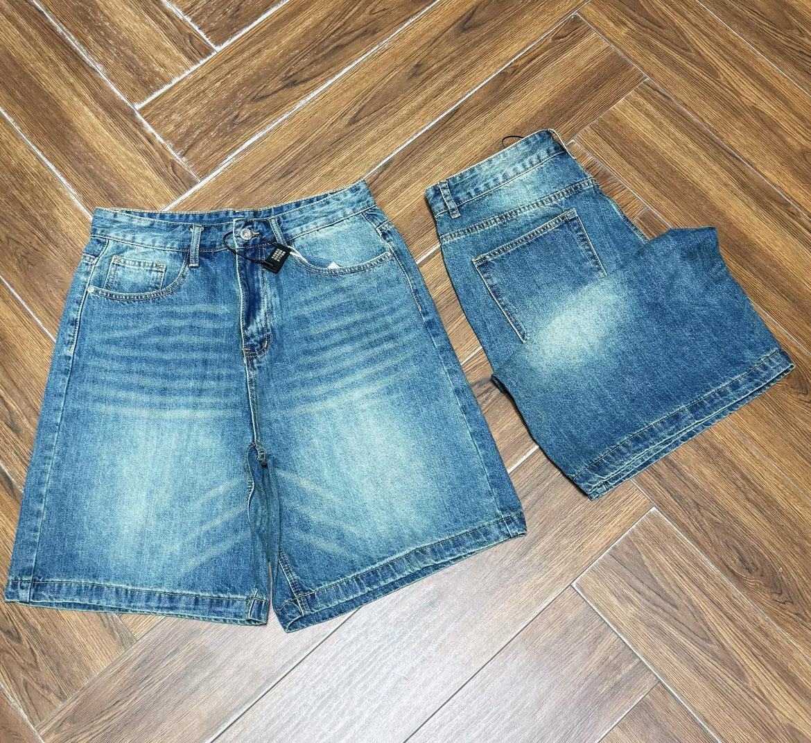 Light Wash Denim Shorts