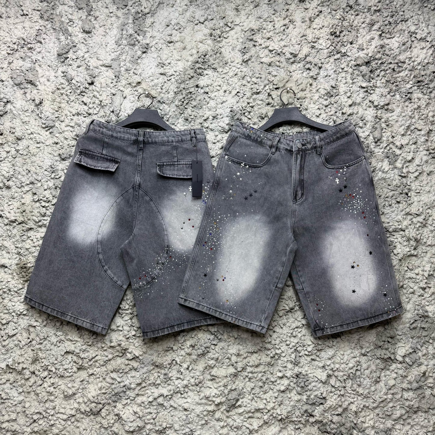 Crystal Pearl Black Icon Jean Short