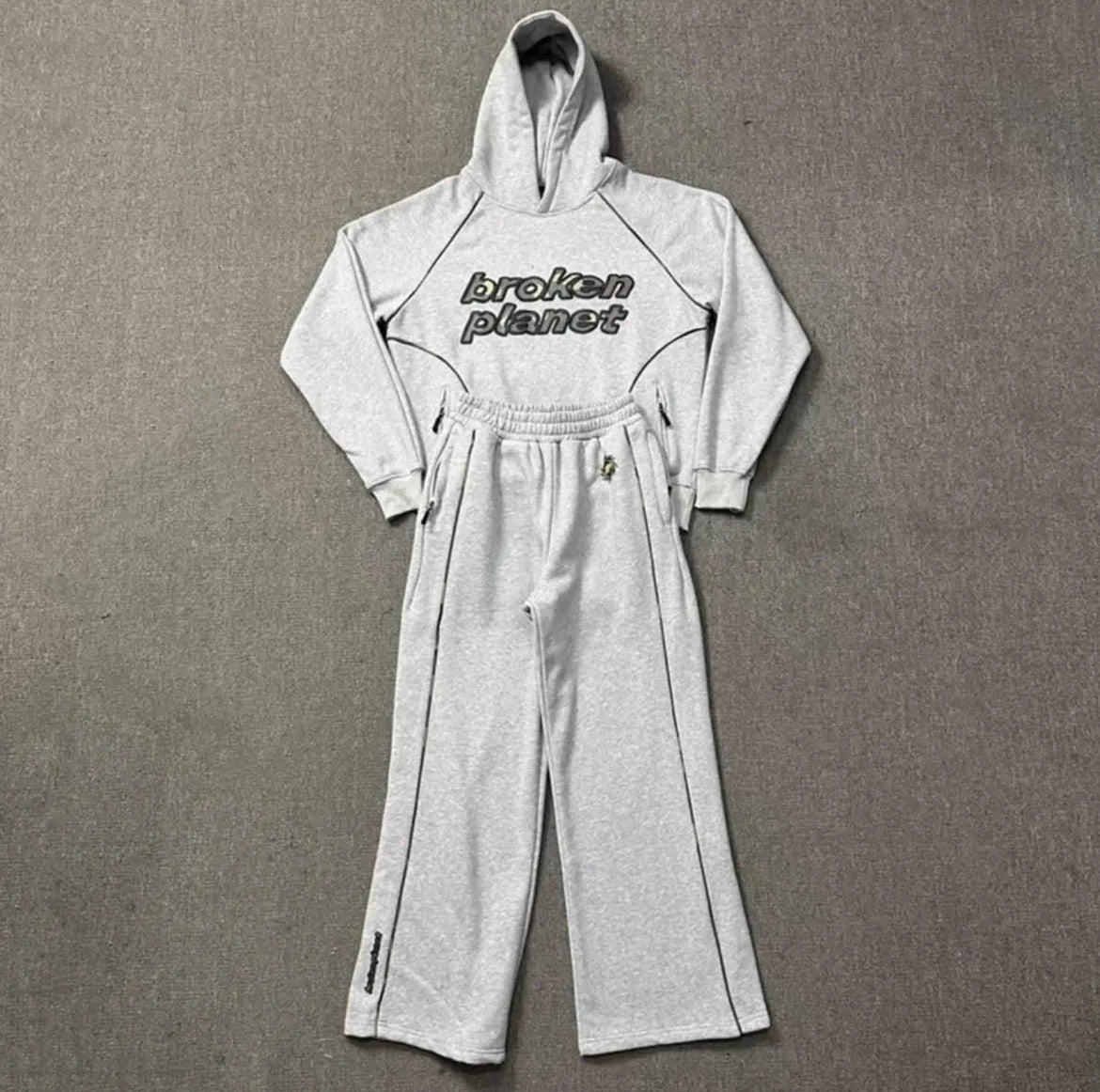 Broken Planet Tracksuit Set – Grey