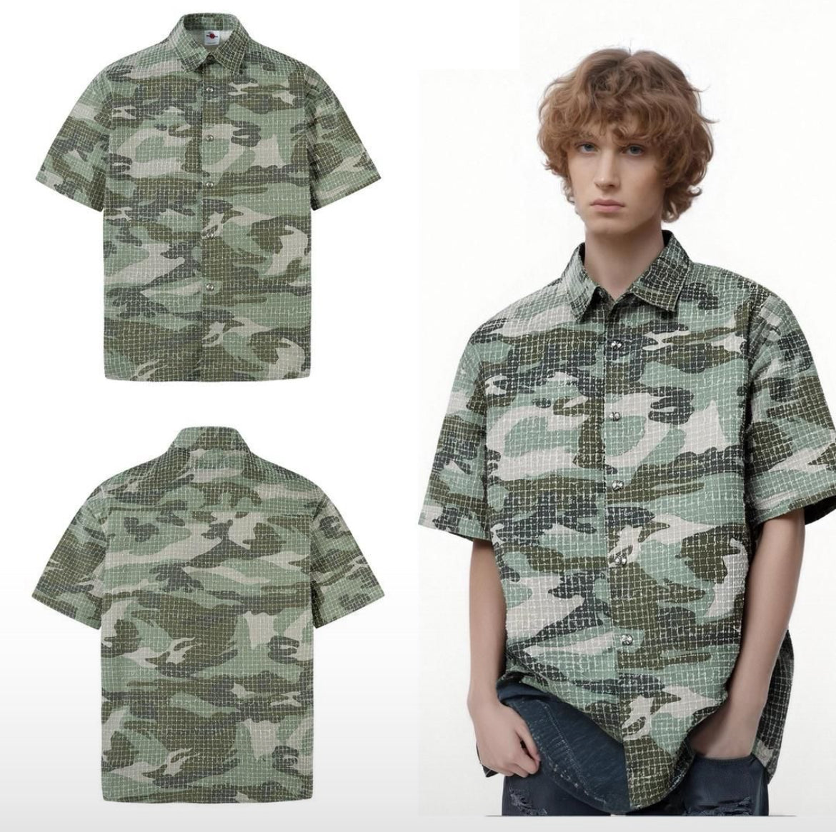 “Urban Terrain” Textured Camo Shirt