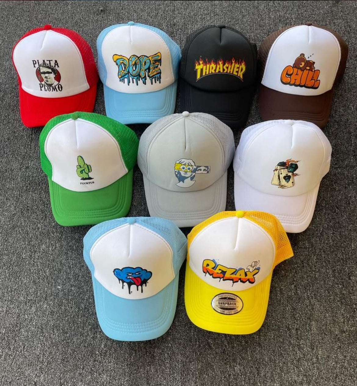 Graphic Mesh Trucker Cap Collection