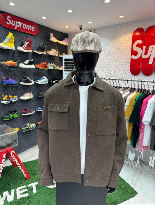 Brown Workwear-Inspired Jacket