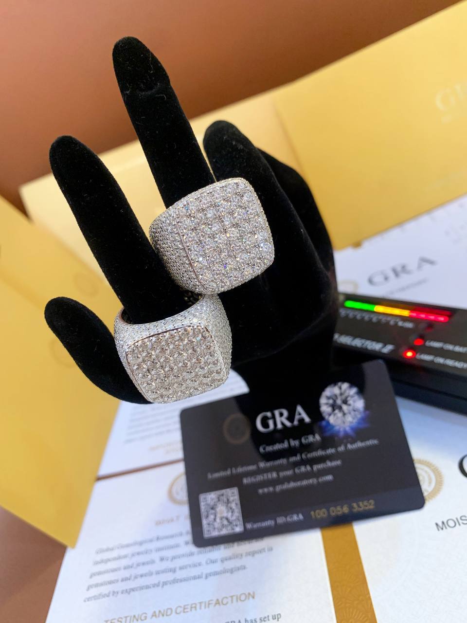 Men’s Luxury Iced Moissanite Statement Ring