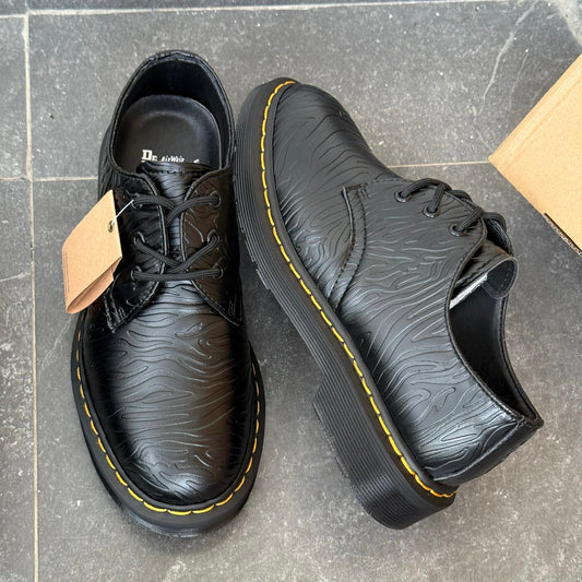 Dr. Martens 1461 Black Embossed Leather Shoes