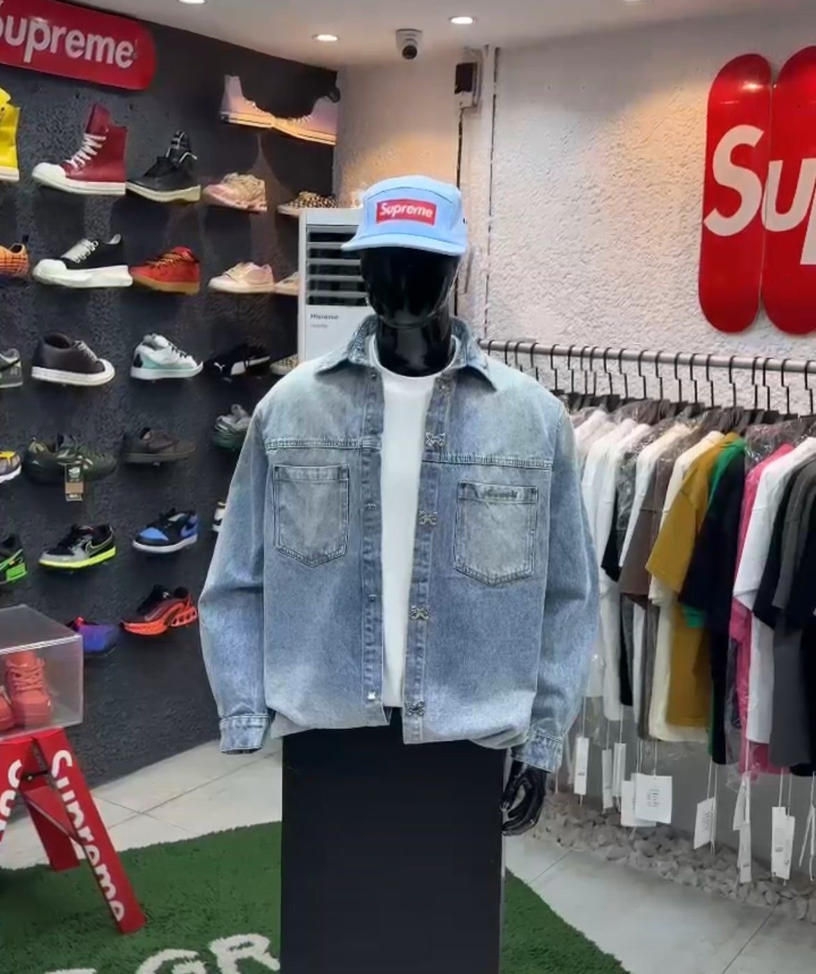 Classic Wash Oversized Denim Shirt Jacket