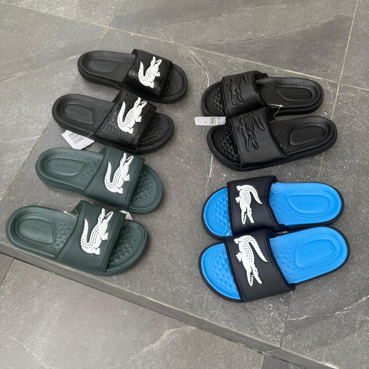 Original Lacoste Croco Slides