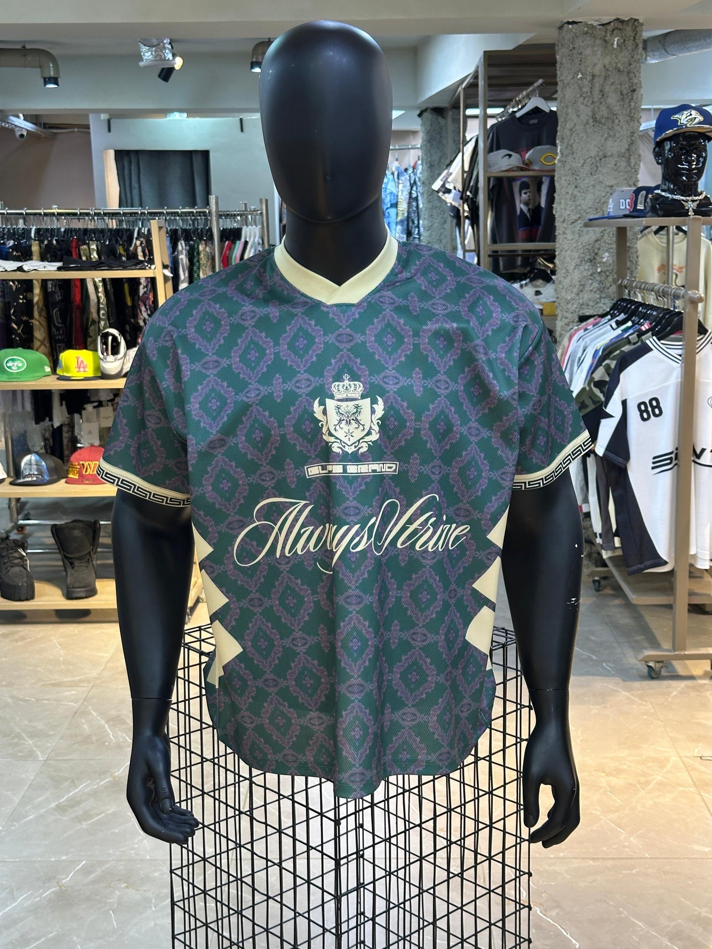 Luxe Patterned Soccer Jersey