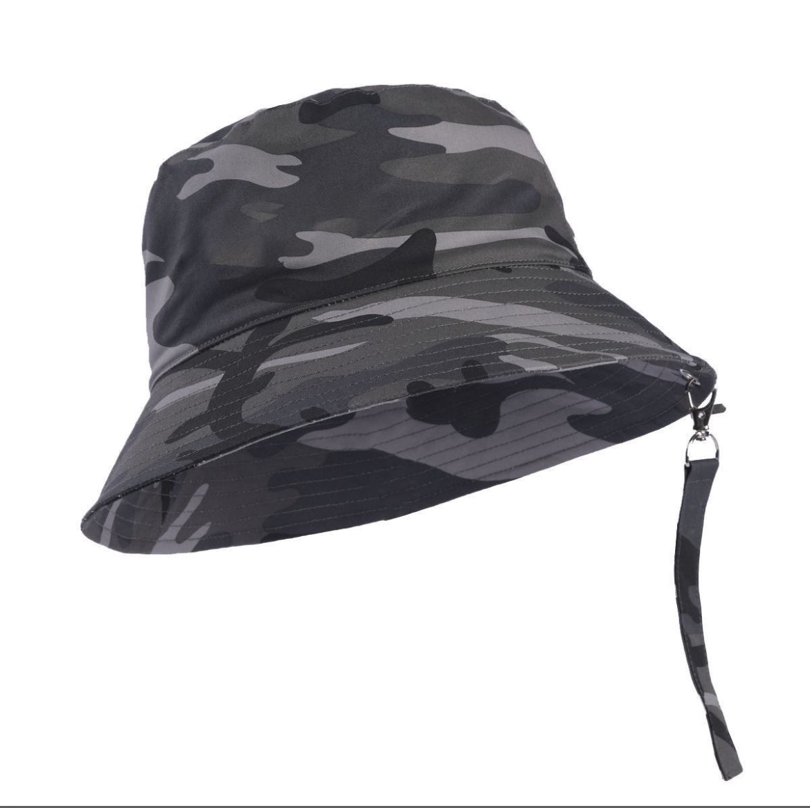 Stealth Camo Bucket Hat with Detachable Strap