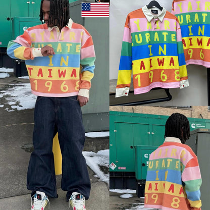 Multicolor Striped Polo Shirt