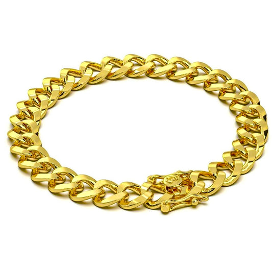 27.2g SOLID GOLD CBAN LINK BRACELET