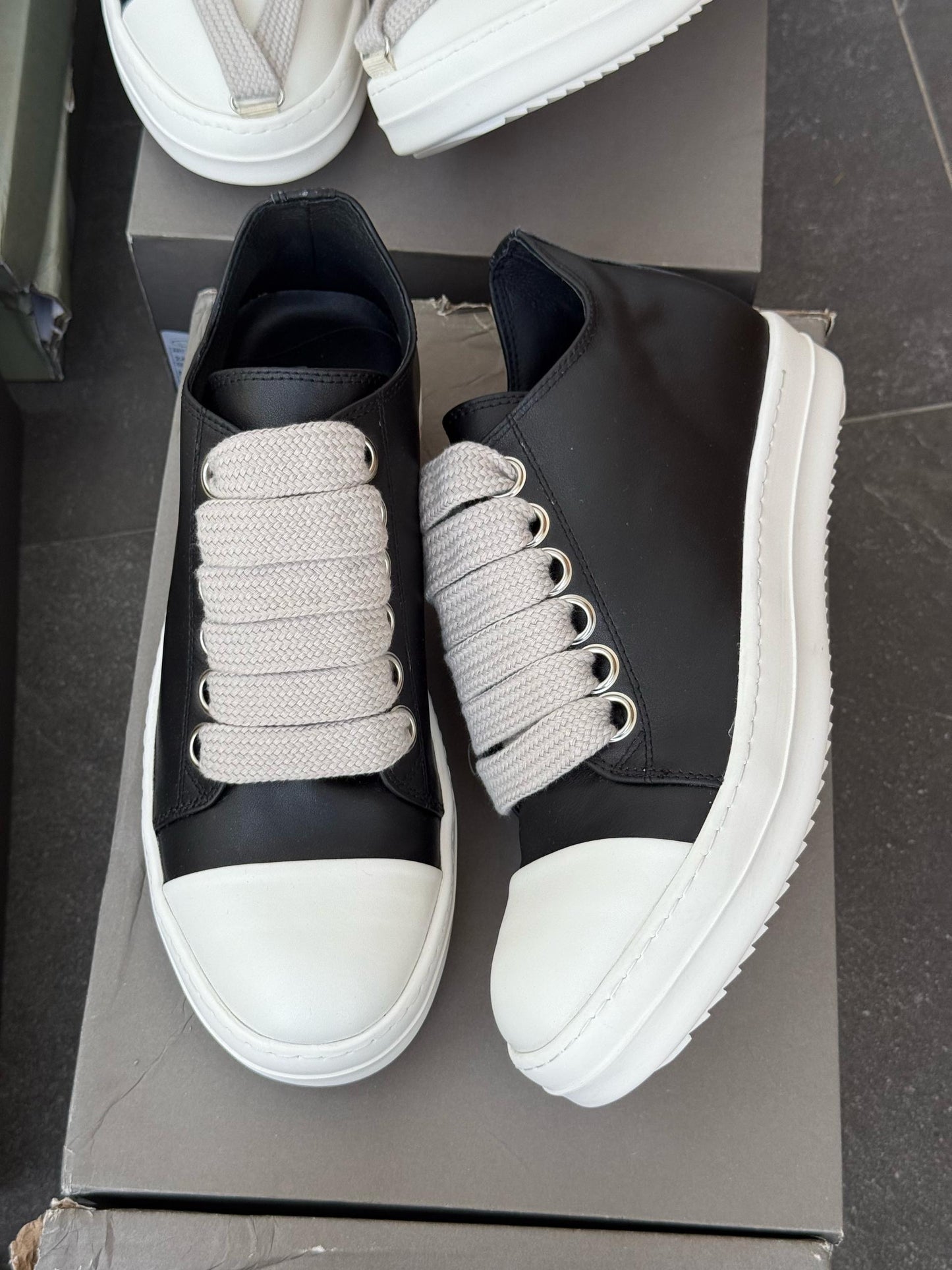 Rick Owens Suede Sneaks - Black