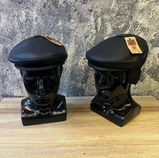 Classic Leather Flat Cap
