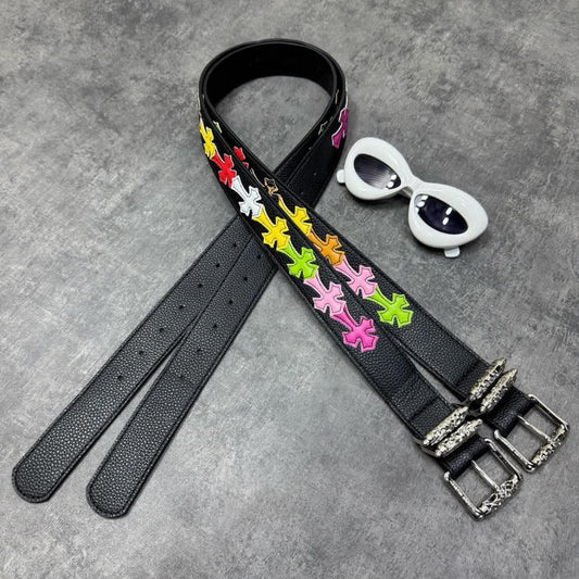 Spectrum Cross Leather Belt