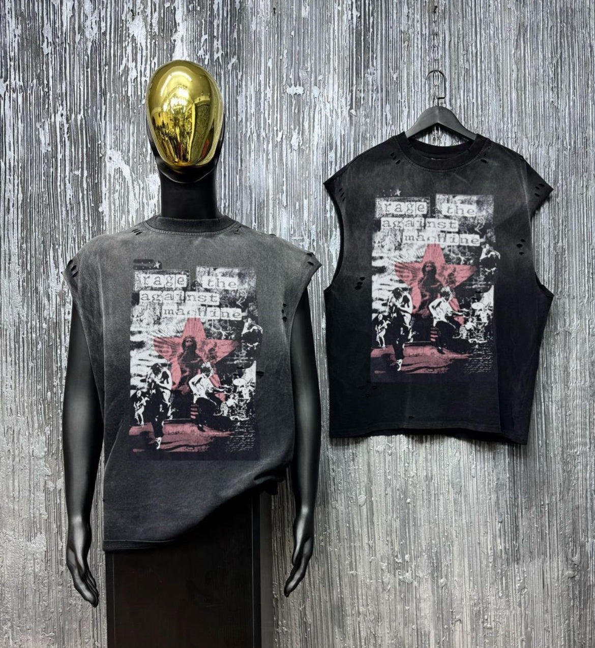 RATM Distressed Sleeveless Tee