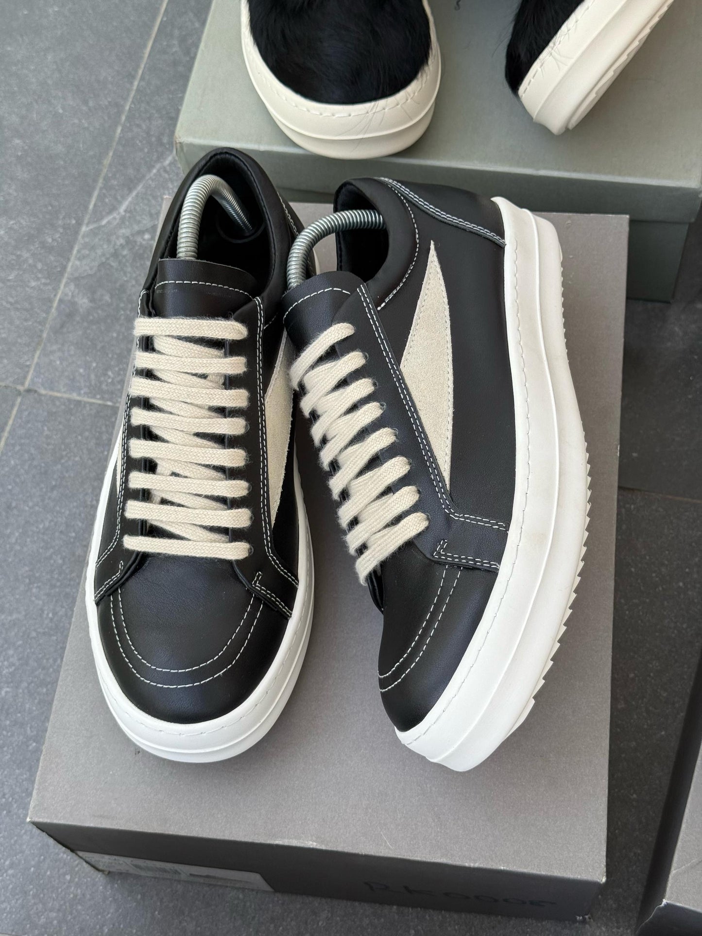Rick Owens Vintage Leather Sneakers