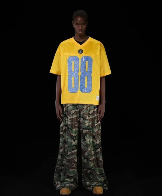 Doncare™ “88” Mesh Football Jersey – Yellow/Blue