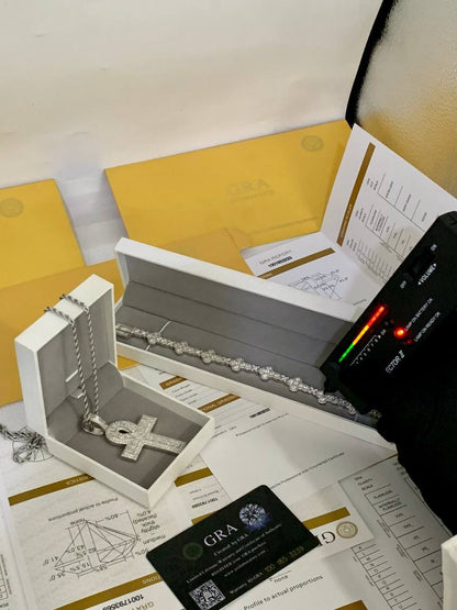 Luxury Moissanite Flower Cluster Tennis Bracelet