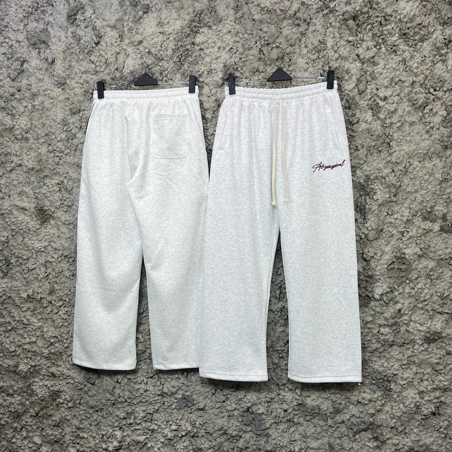 Hesoriginal Script Logo Joggers – Heather Grey